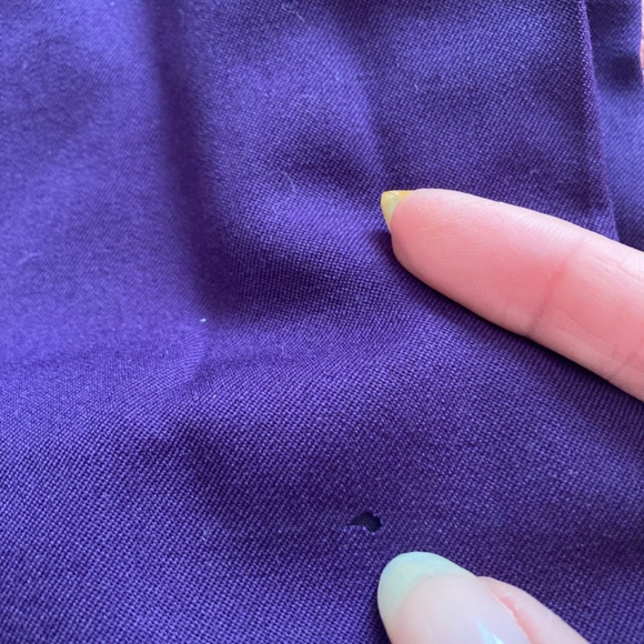 Vintage Talbots Purple Wool Pantsuit Size 12 Pants & Blazer/Jacket set - Picture 15 of 16